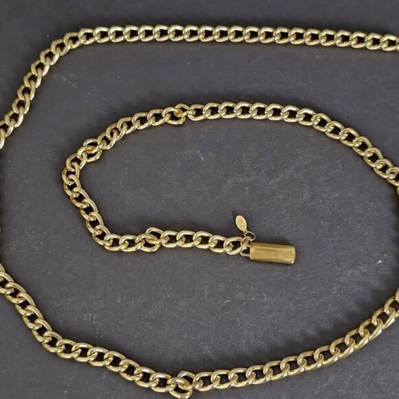 RARE Vintage Lauren Ralph Lauren • Gold Tone • Medium (Waist: 33-40) • Chain • B - Picture 1 of 7
